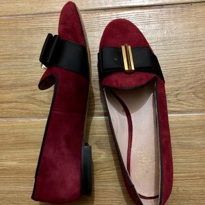 Vince Camuto Burgundy Ribbon Loafer